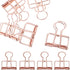 Zerodeko 10Pcs Metal Binder Clips, Medium Paper Clips for Document Organizing, File Clamps for Office School Supplies,