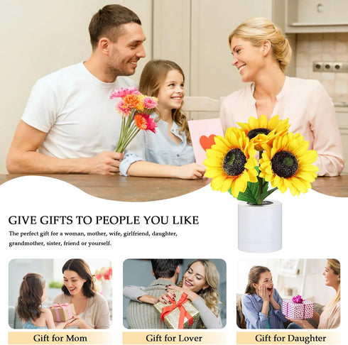Dimming Lifnatty Sunflower Lamp Mothers Day Gifts for Women, Mothers Day Birthday Gift for Women, Mom, Sister
