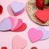 Glenmal 200 Pack Valentine's Day Heart Shape Sticky Notes, 3 x 3 Inch, Cute Self-Adhesive Pastel Notepads
