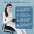 HANQIMER Tailbone Large Donut Pillow for Pain Relief Ultimate Hip Comfort, Donut Chair Cushion for Coccyx, Sciatica