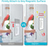 Magnetic Dry Erase Board for Fridge, Double-Sided 8"x12" Calendar To Do List Planner with 4 Markers