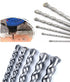 Masonry Drill Bits 5/32 in.x 3-1/2 in. Carbide Tip Flat Shank Drill - 10Pcs for Concrete Stone Bricks