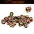 MroMax Threaded Inserts M6x10mm, Hex Drive with Flanged Screw in Nut, 20Pcs