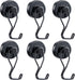Tohoer Magnetic Hooks, 100LBS Neodymium Magnets Hook Heavy Duty with Rust Proof for Fridge, Oven, Grill, BBQ, Key,