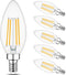 Cotanic Dimmable Candelabra LED Bulb 2700K Warm White,E12 Base Ceiling Fan Light