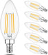 Cotanic Dimmable Candelabra LED Bulb 2700K Warm White,E12 Base Ceiling Fan Light