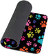 Non-Slip Rectangle Mousepad, Multicolor Dog Paws Design for Home, Office and Gaming Desk