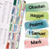 Wanshui Bible Tabs,Laminated Tab for Women and Men,Reposition Large Print Stickers,Easy to Read
