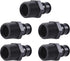 SharkBite Poly MNPT Expansion Adapter, 1/2 x 1/2 Inch for PEX-A Pipe, Pack of 5, Plastic Plumbing Fittings