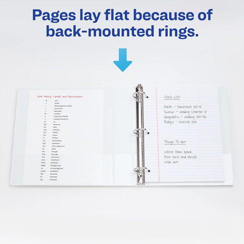 Avery Durable View 3 Ring Binder, 4 Inch EZD Rings, 1 White Binder (09801)