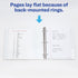 Avery Durable View 3 Ring Binder, 4 Inch EZD Rings, 1 White Binder (09801)