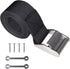 UCEDER 56" Battery Tie Down Strap Kit, with Stainless Steel 316 Buckle and Eye Strap Mounts, 1 Pack