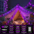 43FT 100LED 13 LORRYTE Connectable Purple Halloween Lights Outdoor Indoor - Globe String Lights Plug in with Timer