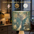 RAINFALLARING Tripod Bedside Table Lamp for Bedroom Silver Mermaid Tail Underwater Scene Pearls Sparkling Stars