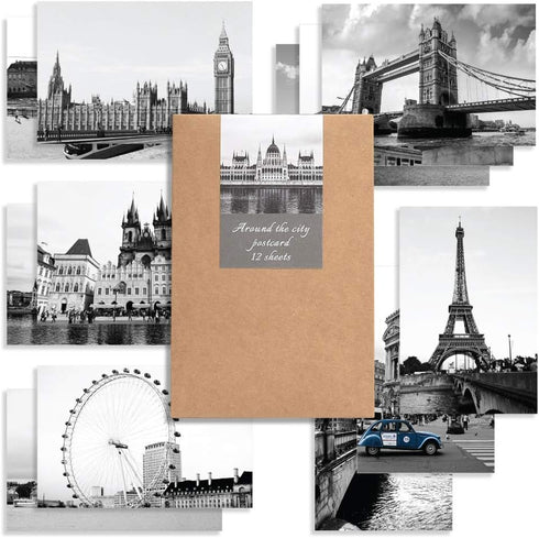 Monolike Around the City Single Cards, Mix 12 Pack, Emotional and Landmark 12 City Cards
