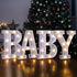 Light Up Letters for Baby Shower Decoration, Battery Powered Marquee LED Letter