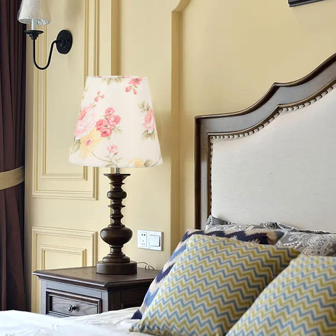 Gsycle Floral Lampshade, Table Lamp Shade Clip On Lamp Shade Cloth Chandelier Floor Lamp Colorful Lamp Shade for Home