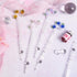 Handmade Glass Dip Pen, Sakura Crystal Magic Pen in Purple