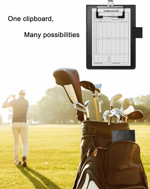 Mini Clipboards 4"x6" - Small Faux Leather Memo Pocket Clipboard with Pen Holder for Receipts & Notepads (Black)