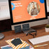 Sticky Notes 3 x 3 Inches, 6 Pads Black Self-Stick Notes, 50 Sheets/Pad, White Gold and Silver Gel Pens for Office