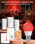7W 670nm Bulbs 4PK, 100% Bulb, A15 60W Bulbs BoRccdit Red Light for Sleep Blue Light Blocking Red Light Night Light