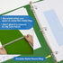 BAZIC 3 Ring Binder 1.5" Economy View Binders Organizer - Green, Round Ring, Holds 250 Sheets, for School Office Home,