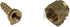 1/4" Hose ID to 3/8" 45° Female SAE Flare Brass Swivel Connector - Fuel/AIR/Water/Oil/Gas/WOG (Qty 01)