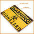 dingleiever Warning Biohazard Hazard Sign, Novelty METAL Sign