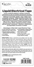 STAR BRITE Liquid Electrical Tape, Black 1 OZ. Tube (084154)