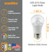Sunlite 80137 LED A15 Appliance Clear Light Bulb, 6 Watts (40W Equivalent), 450 Lumens, Medium Base (E26), 90 CRI, Dimmable, ETL Listed, Ceiling Fan, Title-20 Compliant, 4000K Cool White, 1 Count by Sunlite