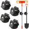 MUTUACTOR Magnetic Broom Holder,4PCS Anti-Slip Magnetic Mount Storage Broom Holders with Rubber
