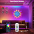 FlyQintess Smart Firework Led Lights, LED Strip Light with Remote App & Timer, Color Changing Music Sound Activated