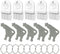 Paper Towel Dispenser Key, 10 Pack Toilet Paper Dispenser Key for Universal