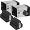 LD Products Remanufactured Replacement for HP 02 Ink Cartridges, Black, 2-Pack, with Smart Chip