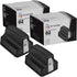 LD Products Remanufactured Replacement for HP 02 Ink Cartridges, Black, 2-Pack, with Smart Chip