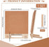BENECREAT Cork Board Pin Display, 9.7x8.2inch Rectangle Bulletin Board for Brooch Collection, Office Home Decor