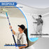 4.4FT 27 4" 9" Paint Roller Kit with Telescoping Extension Pole, PCS Paint Brushes Kit, Paint Roller, Paint Trays
