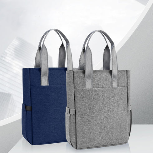 enyuwlcm Oxford Document Bag with Handle | Meeting Office School Organizer File Tote for Carrying Paper Files