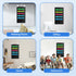 ZKOO 5 Pockets Hanging Wall File Organizer for A4/Legal/Letter Size Documents, Sturdy Black Pocket Chart