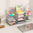 Versatile Acrylic Makeup Organizer, Transparent Desktop Storage for Cosmetics, Office Supplies & More, Clear