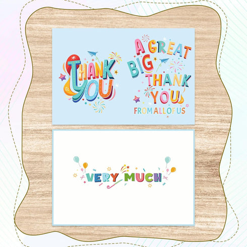 Gosknor 15.75x10.63in Large Thank You Card, Giant Jumbo A Great Big Thank You Greeting Cards with Envelope for Coworker