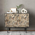 REDAMANCY 17.7"x236" Brown Beige Flower Vintage Peel and Stick Wallpaper Modern Wall Paper Stick on Contact Paper Easy