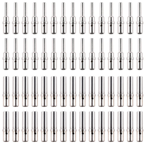 JRready ST6294 Deutsch Solid Contact Size 12 Male Pin and Female Socket for DTP DTHD HD10 HD30 Connectors, 12-14AWG