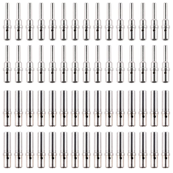 JRready ST6294 Deutsch Solid Contact Size 12 Male Pin and Female Socket for DTP DTHD HD10 HD30 Connectors, 12-14AWG