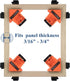 90 Degree Corner Clamp, 4 Pack Adjustable Single Handle Spring Loaded Right Angle Clamp,Swing Woodworking Clip Clamp Tool by C CASIMR