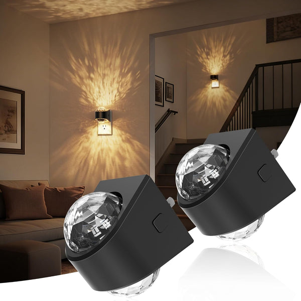 JandCase Night Lights Plug into Wall, 2 Pack Star Projector Night Light