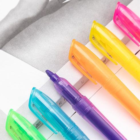 YYaaloa 12pcs Mini Highlighters, Quick Dry Chisel Tip Markers