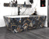 Marble Black Contact Paper, Peel and Stick Gold Wallpaper for Kitchen, Waterproof Vinyl Film for Countertop Cover