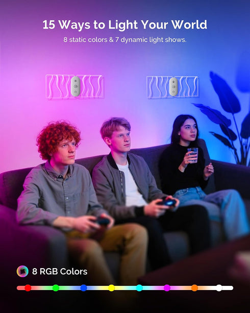 (2 Pack) Dimming, LOFTEK Motion Sensor Night Light - Rechargeable RGB Color Changing Wall Light, Stepless Battery