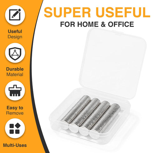 TRYMAG Small Magnets 150Pcs Neodymium Round Magnets for Refrigerator, Office, Whiteboard, Crafts, DIY